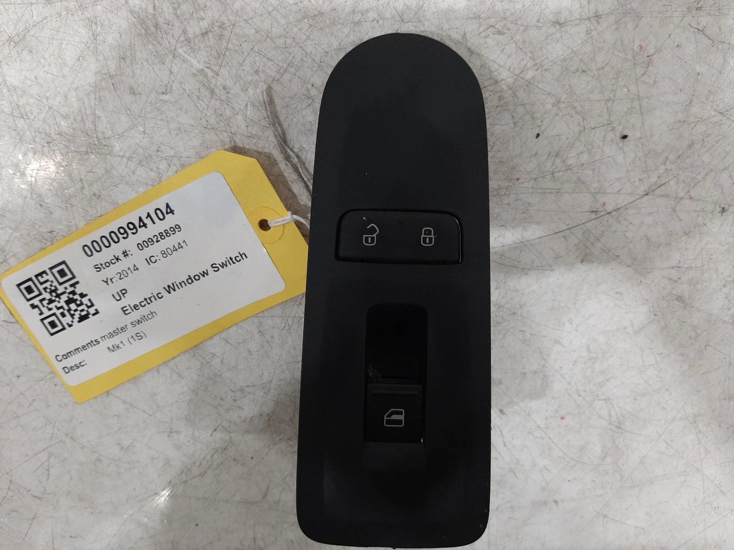 Volkswagen Up Mk1 (1S) O/S Right Front Drivers Window Switches
