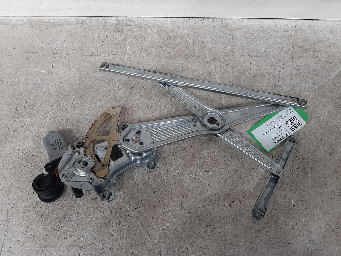 Toyota Yaris Window Regulator Front Passengers Side