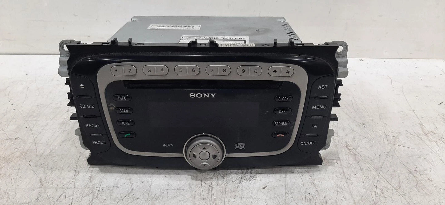 Ford S Max Mk1 OEM Sony Radio/CD/Stereo Head Unit - No Code Available