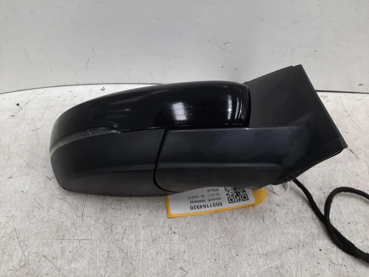 Volkswagen Polo Black O/S Drivers Right Door Wing Mirror