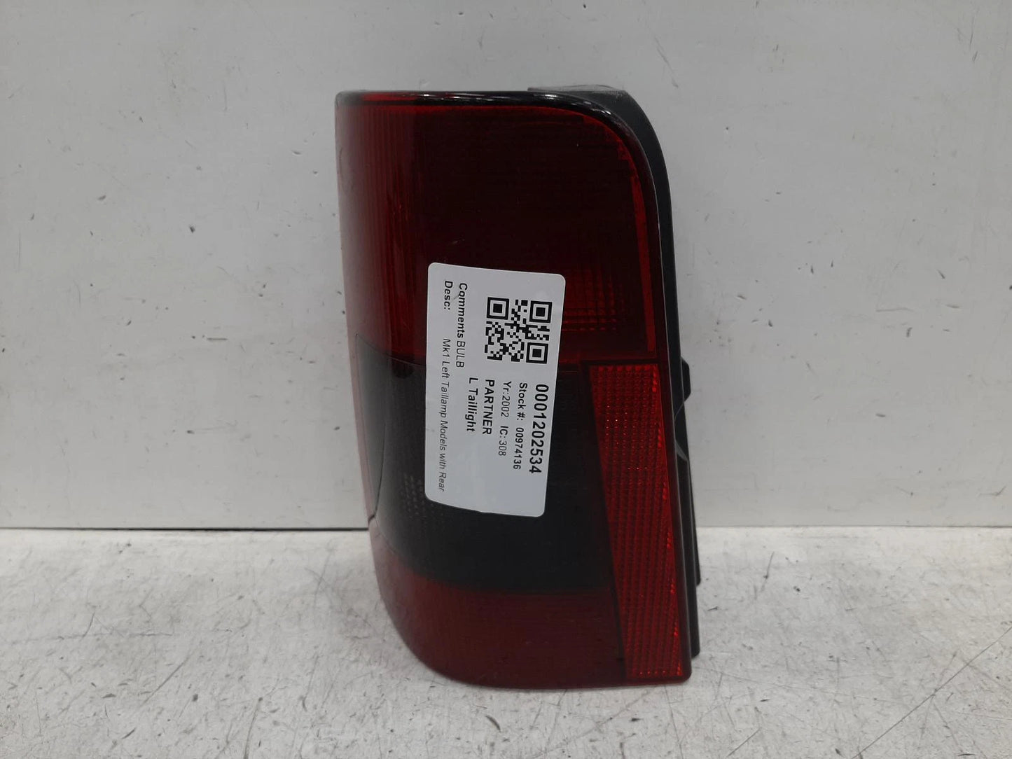 Peugeot Partner Mk1 N/S Passengers Left Rear Taillight Tail Light
