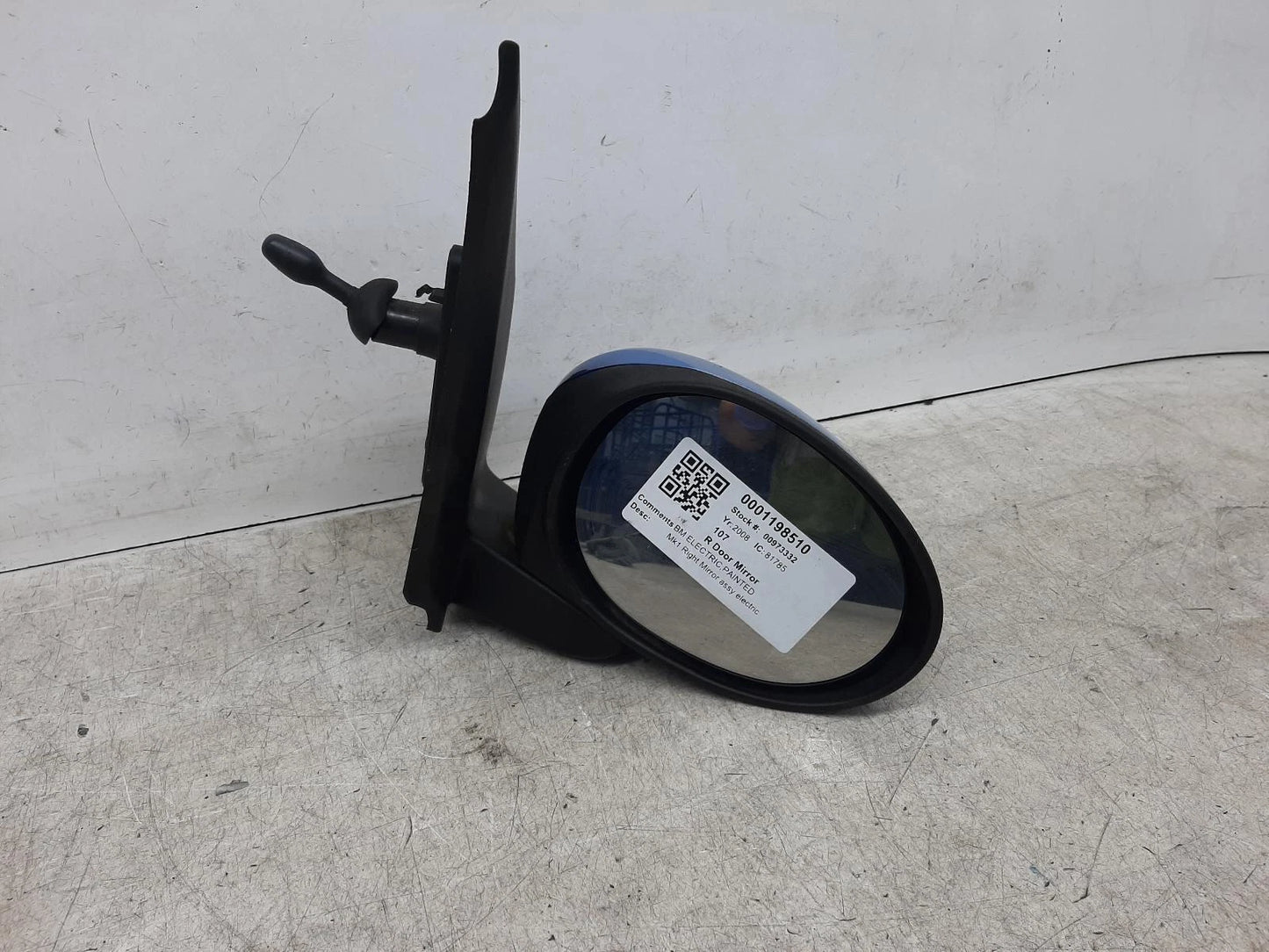 Peugeot 107 Mk1 Blue O/S Drivers Right Door Wing Mirror