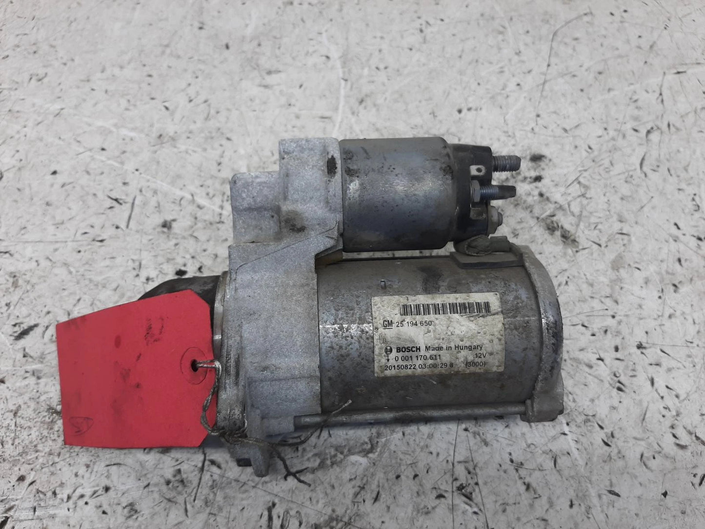 Opel Corsa E 1.4L Petrol Manual Bosch Starter Motor