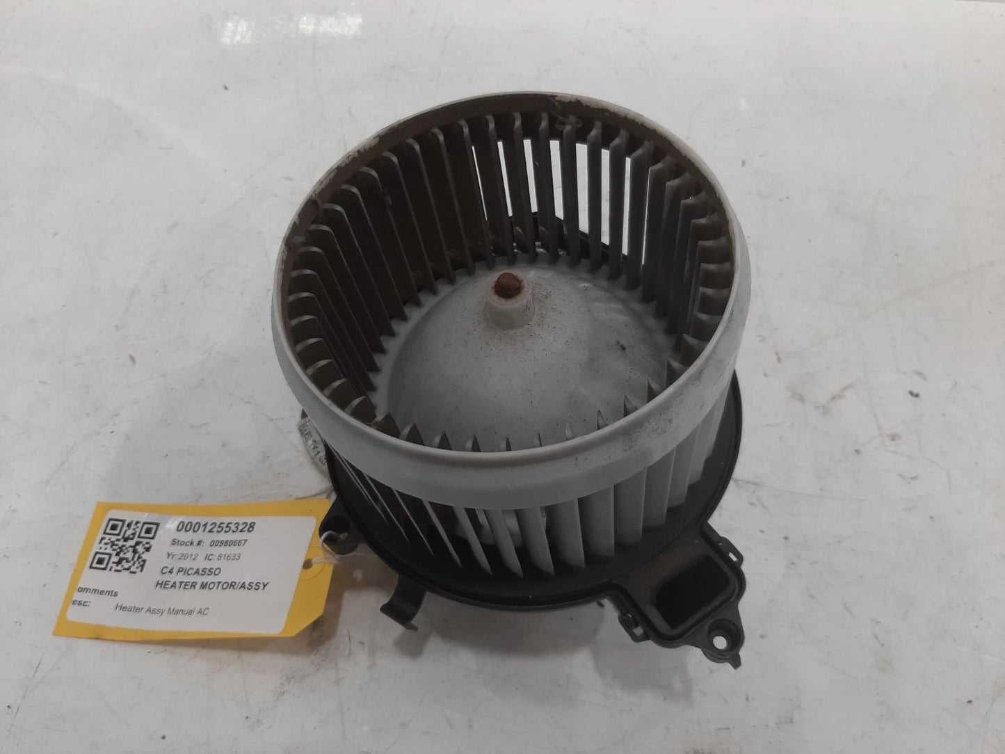 Citroen C4 Picasso 1.6L Diesel HEATER MOTOR/ASSY Blower Fan Assembly
