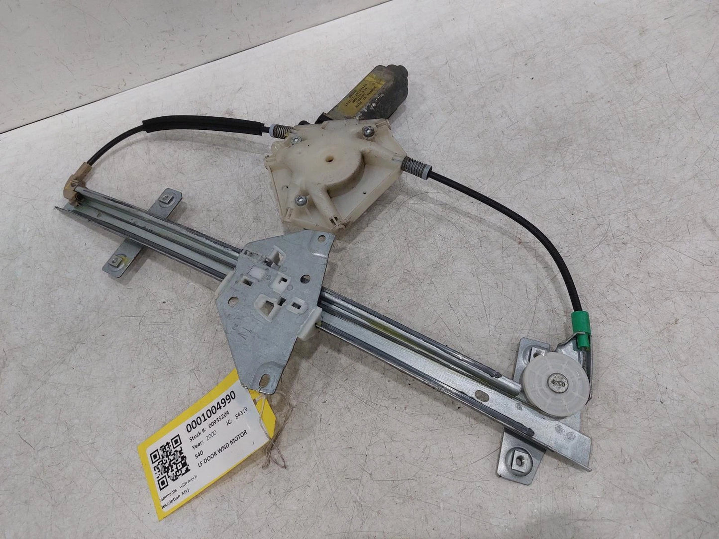 Volvo S40 Window Regulator Front Passengers Side