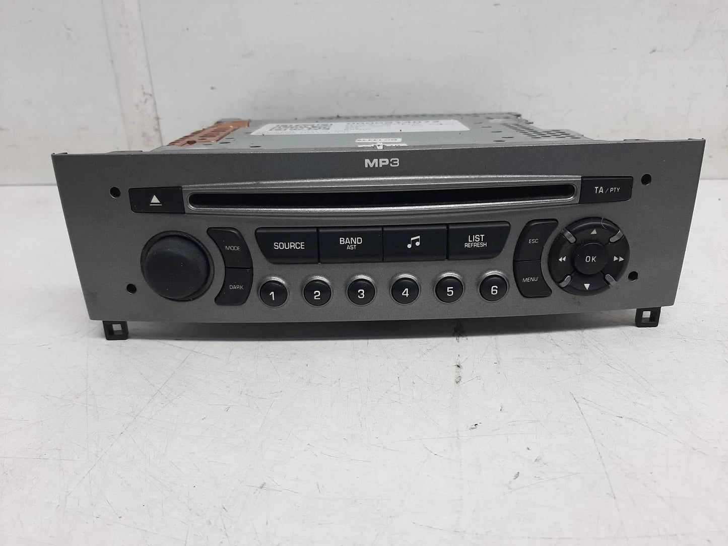 Peugeot 308 Mk1 (T7) OEM Radio/CD/Stereo Head Unit