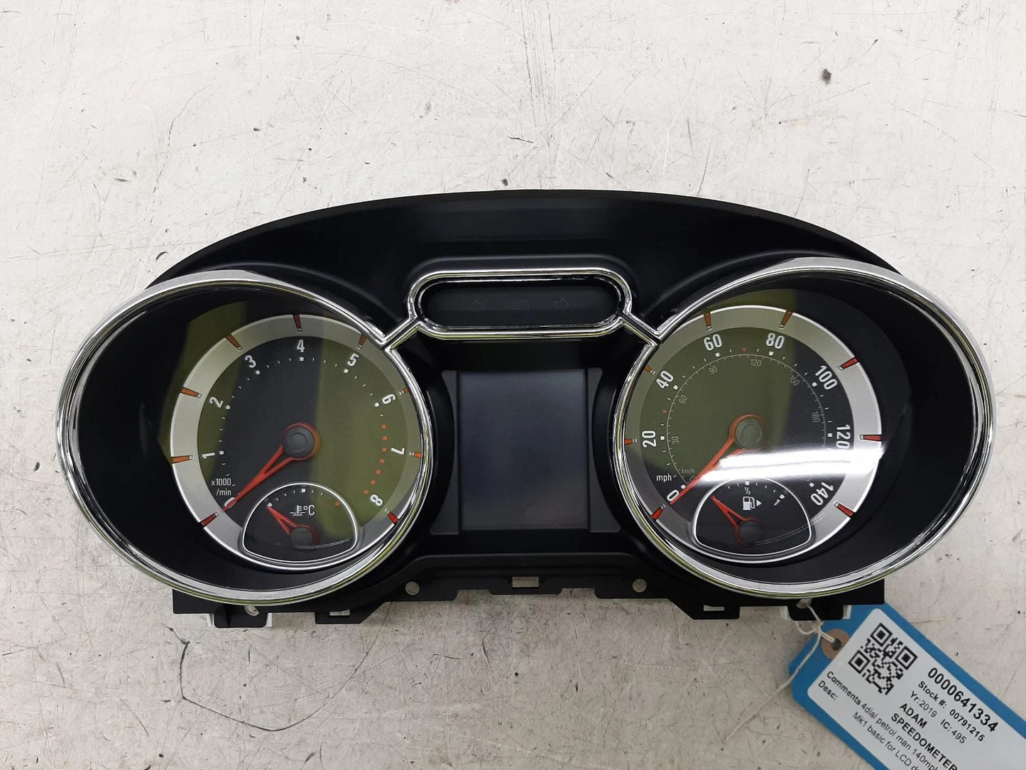 Opel Adam 1229Cc Petrol Manual Speedometer Speedo Clocks 39143390