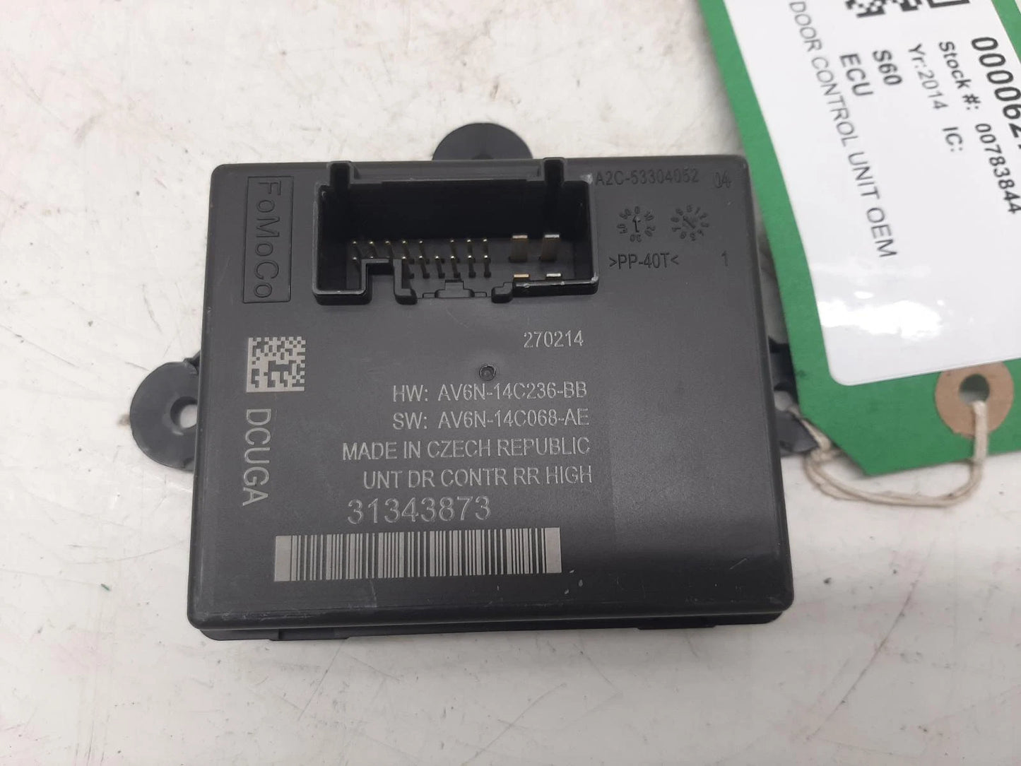 Volvo VOLVO S60 ECU Front Door Control Module Unit