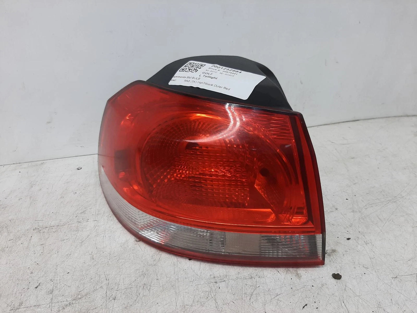 Volkswagen Golf Mk6 5K N/S Passengers Left Rear Outer Taillight Tail Light