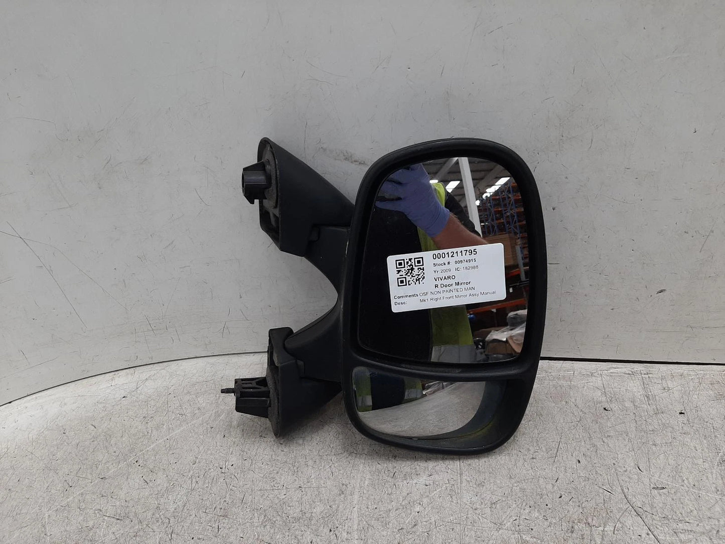Opel Vivaro Mk1 Van Red O/S Drivers Right Door Wing Mirror
