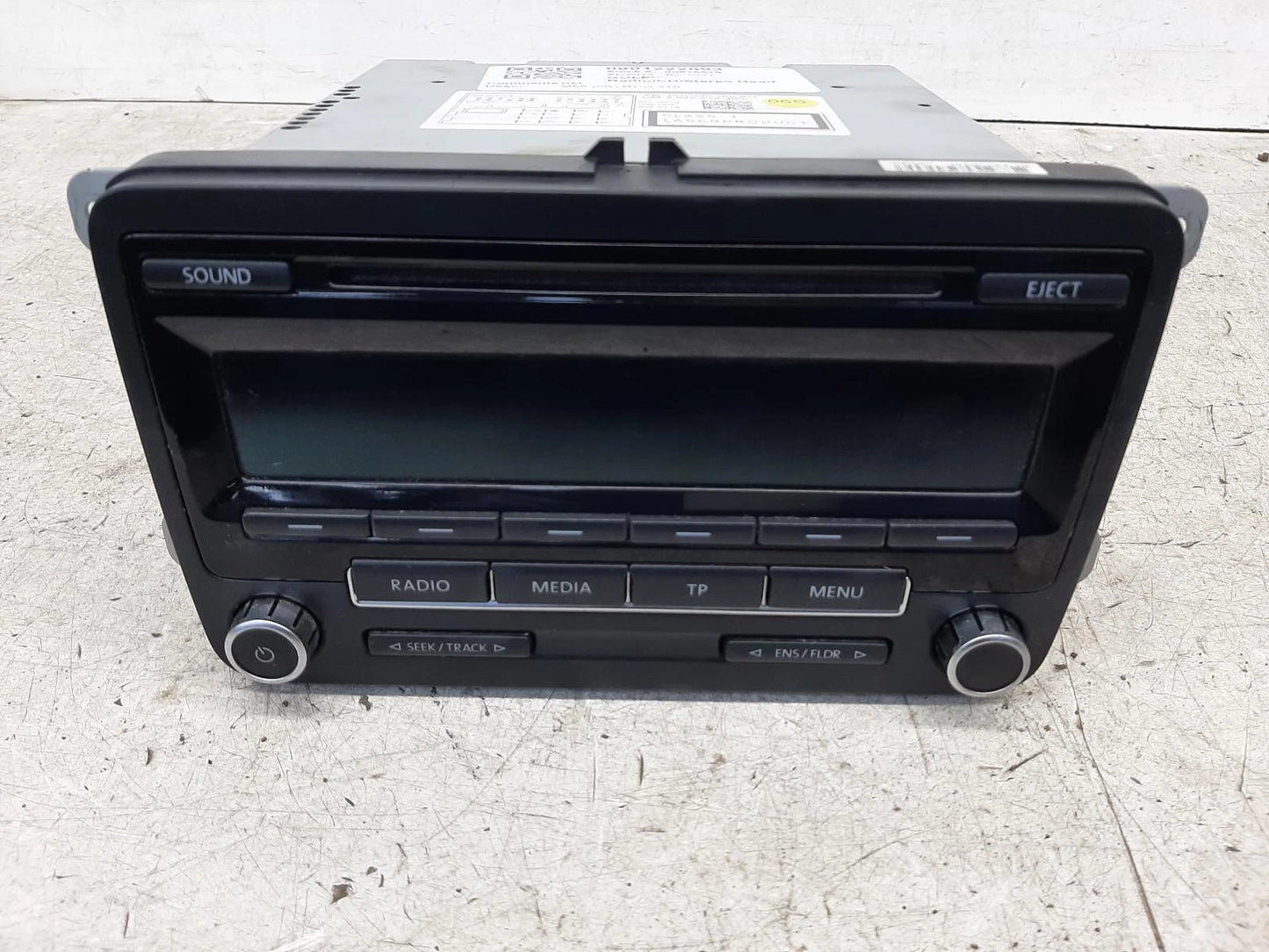 Volkswagen Golf Mk6 5K RCD 310 Radio/CD/Stereo Head Unit No Code Available