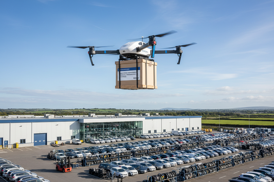 Revving Up: Drones Transforming Automotive Logistics