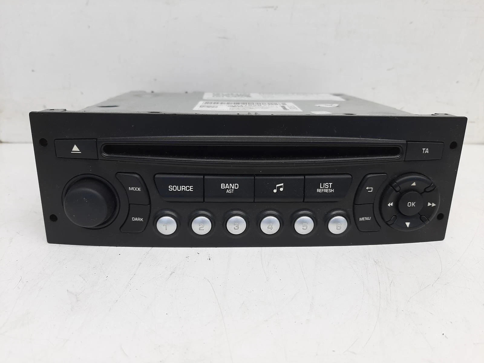 Peugeot 3008 Mk1 OE Radio/CD/Stereo Head Unit No Code Available 