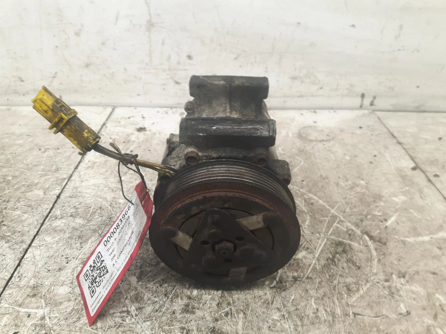 Peugeot 206 1.4L Diesel A/C COMPRESSOR PUMP (3 Side Mounting Lugs) 