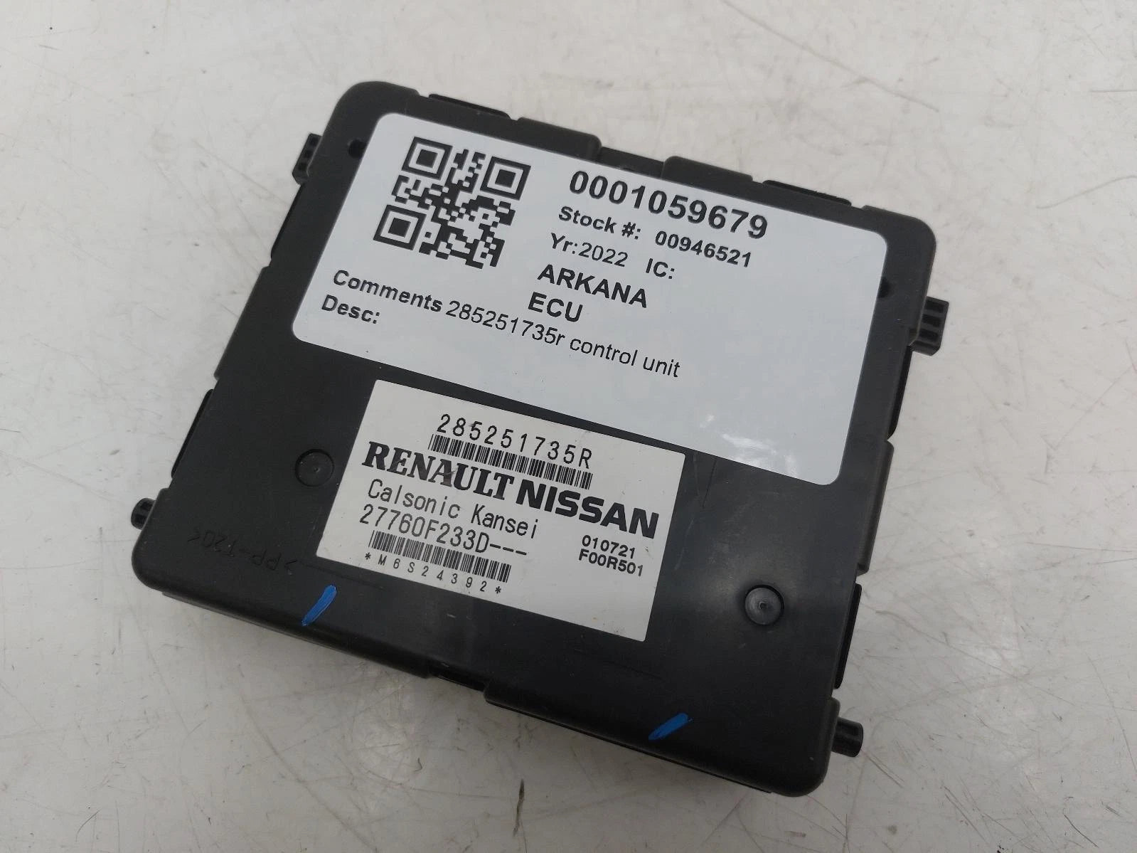 Renault Arkana Mk1 ECU Engine Control Unit Kit Parts 