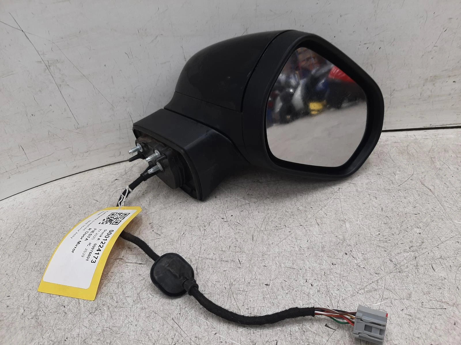 Ford Fiesta Mk8 Black O/S Drivers Right Door Wing Mirror 
