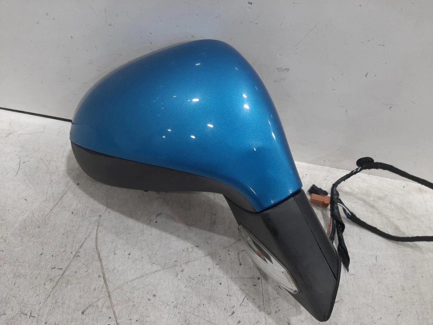 Peugeot 207 Mk1 Blue O/S Drivers Right Door Wing Mirror 