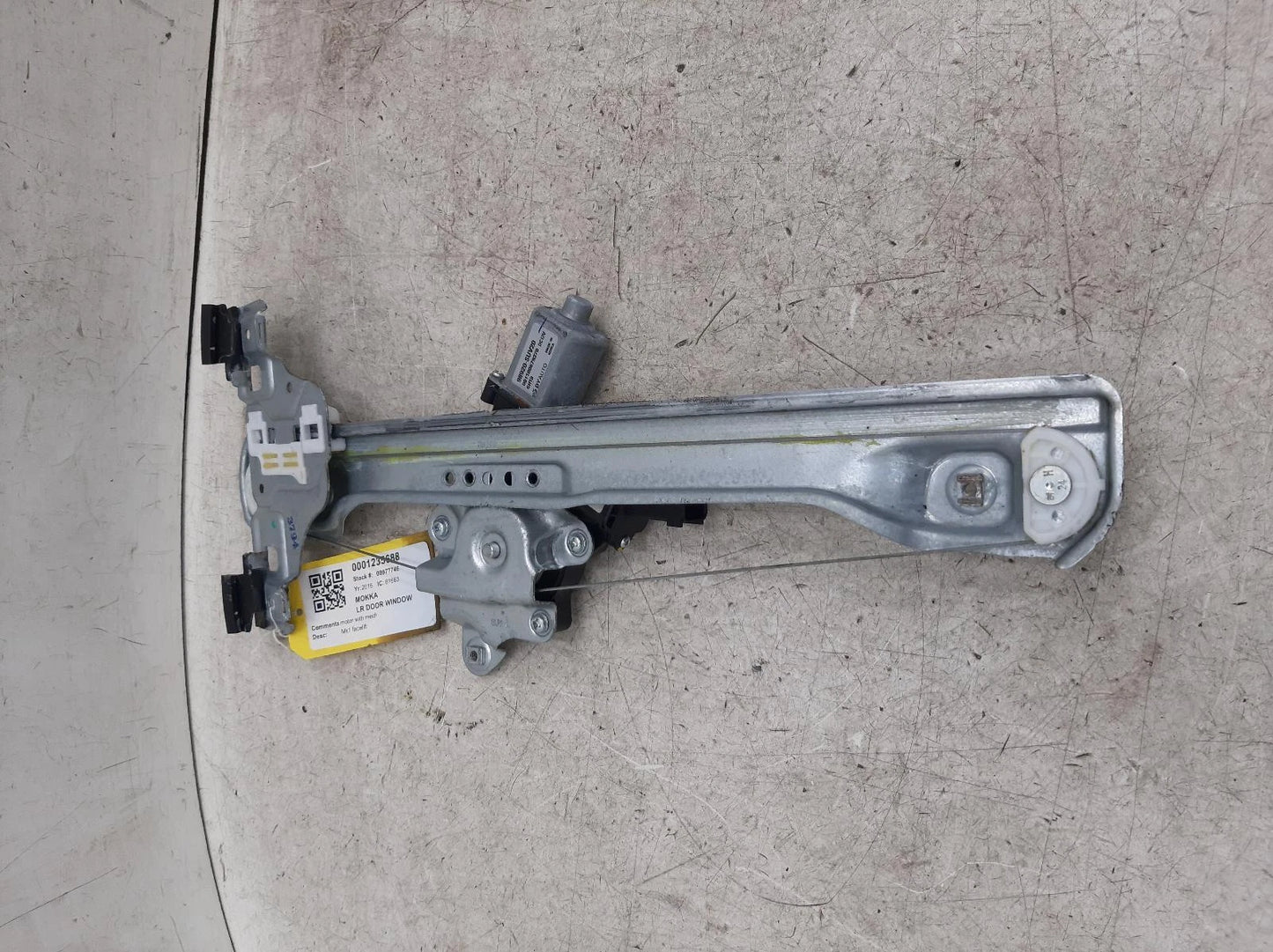 Opel Mokka Window Regulator Rear Passengers Side 