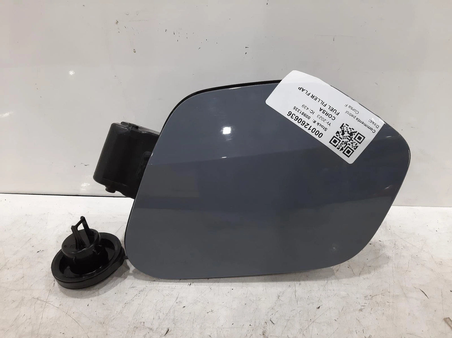 Opel Corsa F 1.2L Petrol Grey Fuel Filler Flap & Cap 