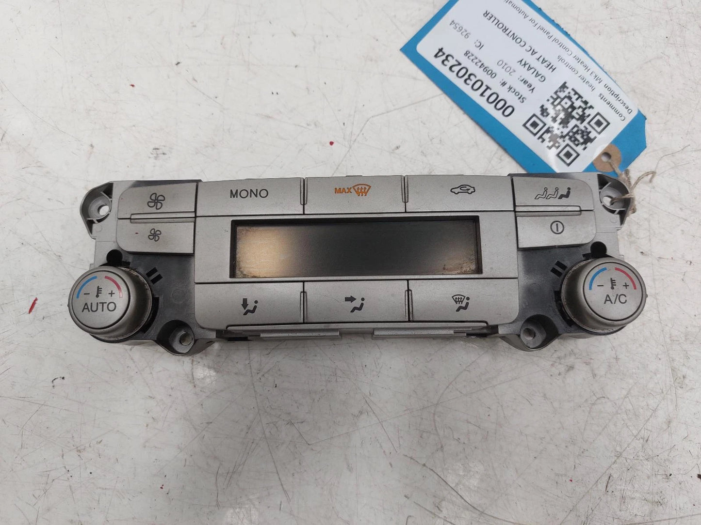 Ford Galaxy Heater Control Switch 