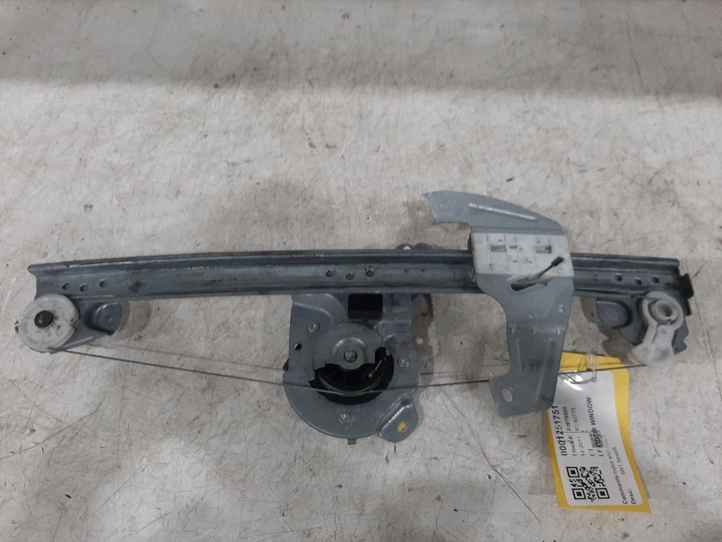 Citroen C1 Window Regulator Front Passengers Side 