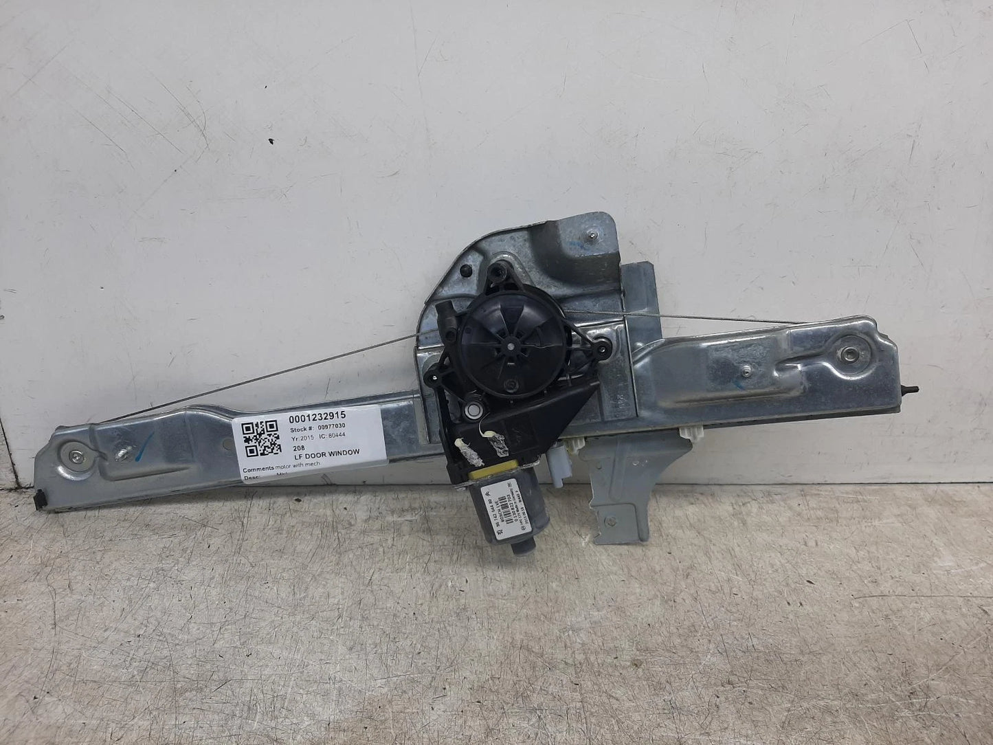 Peugeot 208 Window Regulator Front Passengers Side 