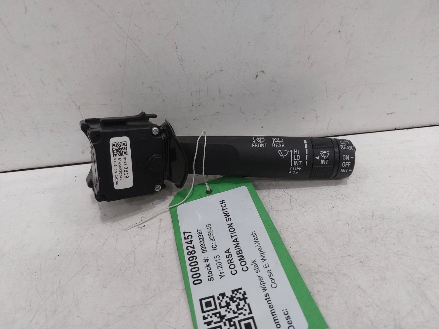 Opel Corsa Combination Switch Wiper Stalk 