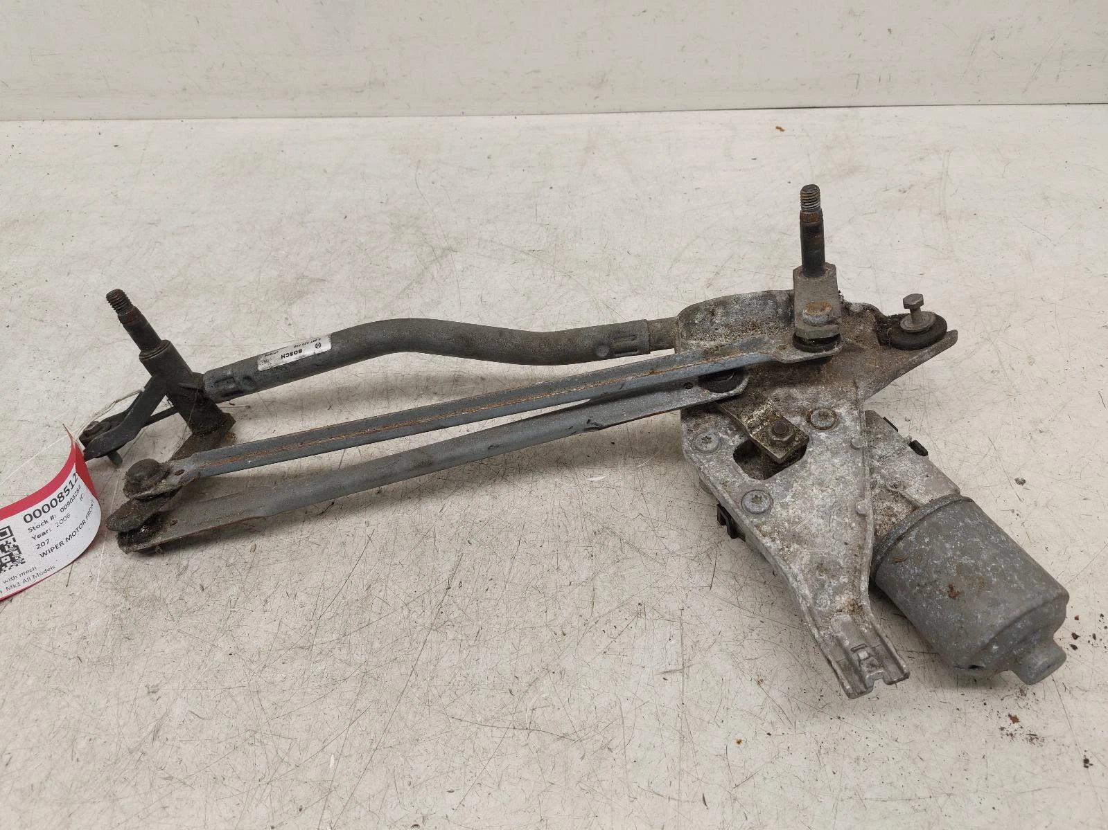 Peugeot 207 Front Wiper Motor With Linkage 