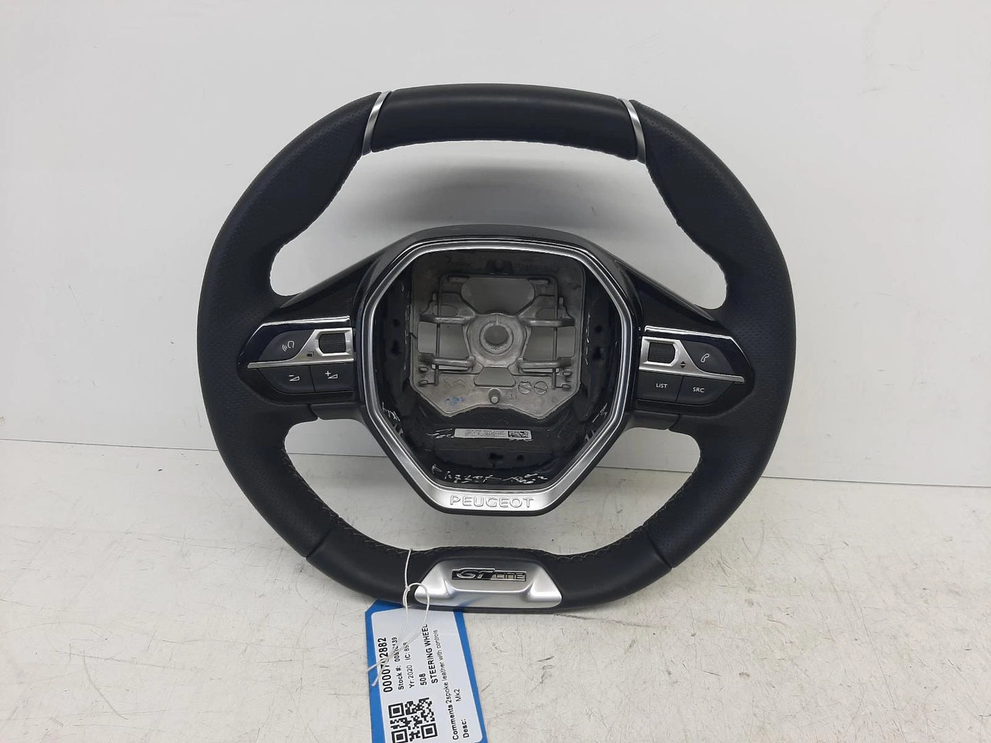 Peugeot 508 Multifunctiona</Wbr>L Black Steering Wheel 
