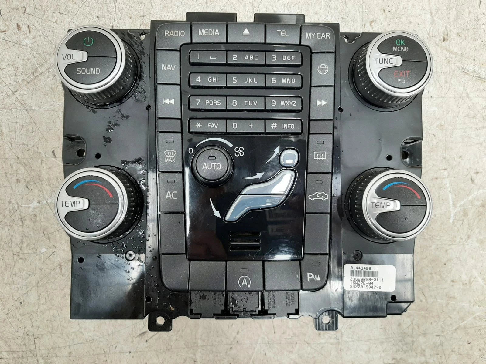 Volvo Xc60 Heater Control Switch 