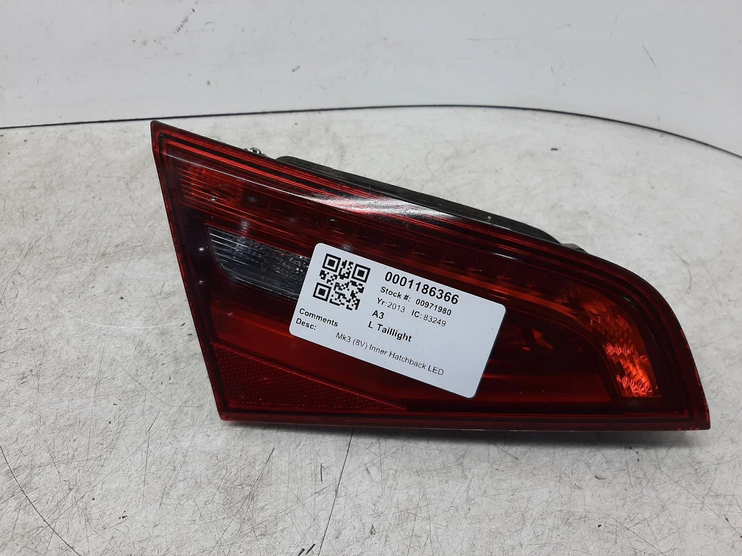 Audi A3 Mk3 N/S Passengers Left Rear LED Taillight Tail Light 