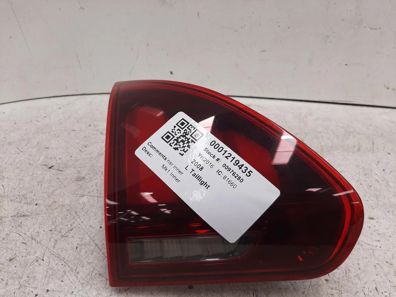 Peugeot 2008 Mk1 N/S Passengers Left Rear Inner Taillight 