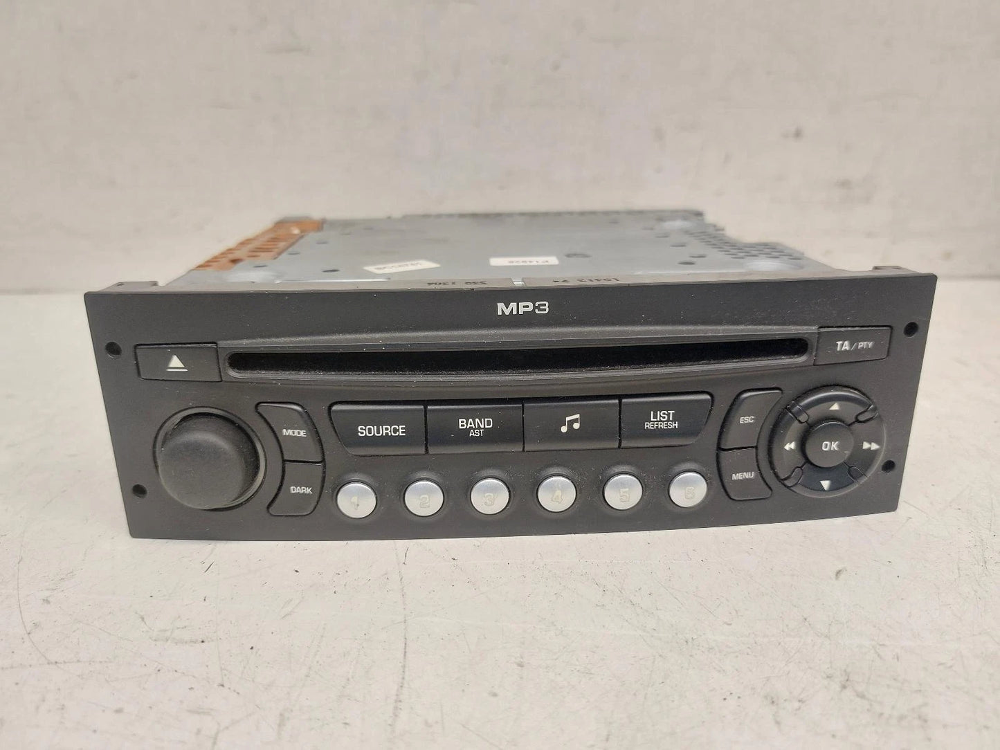 Peugeot 1007 Mk1 OEM Radio/CD/Stereo Head Unit No Code Available 