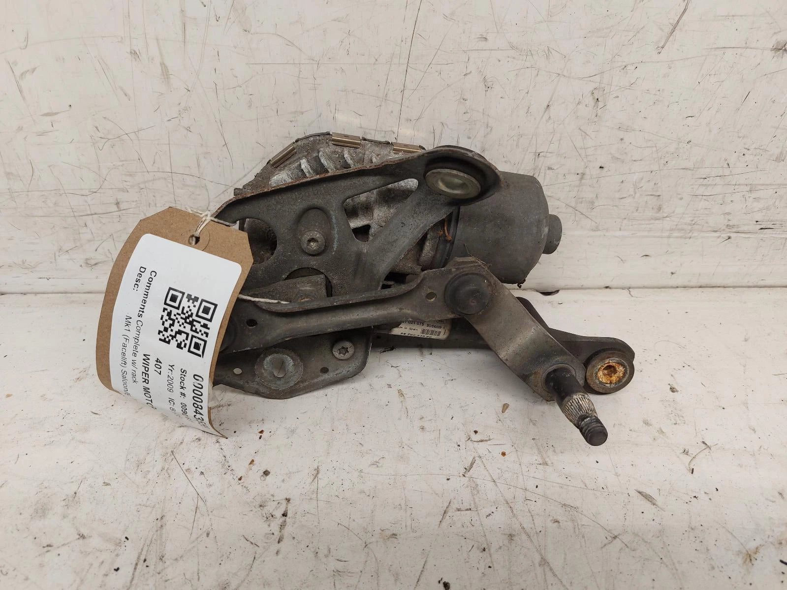 Peugeot 407 Mk1 (Facelift) Bosch Left Front Wiper Motor With Linkage 