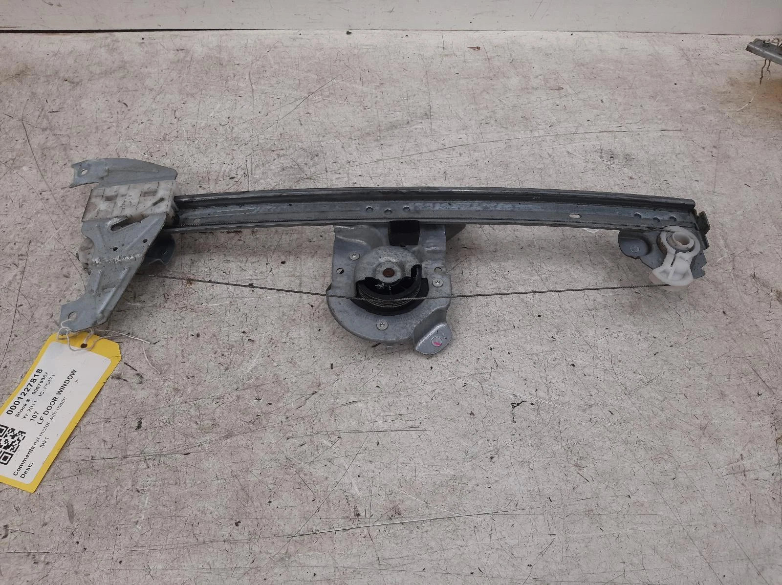 Peugeot 107 Window Regulator Front Passengers Side 