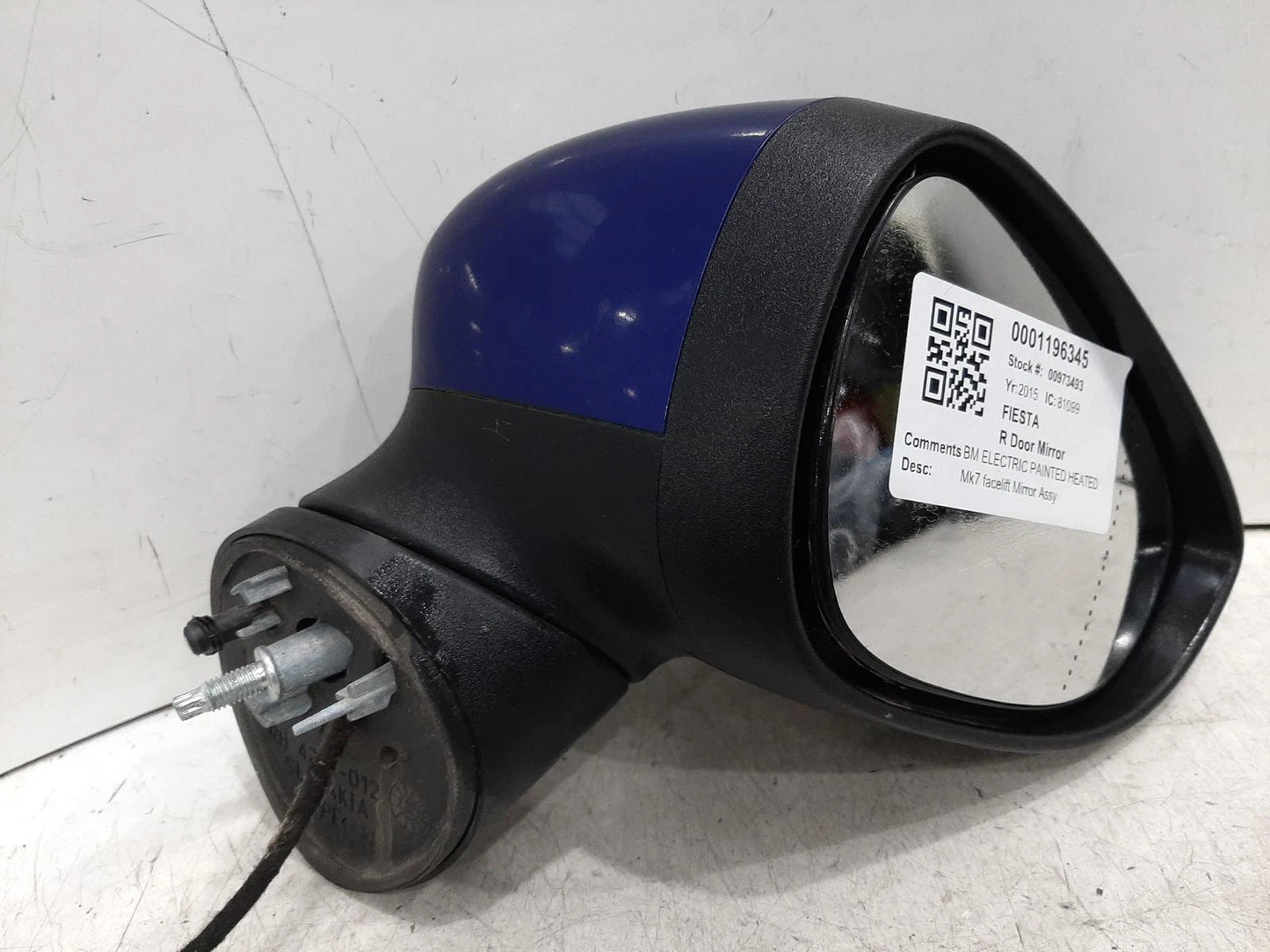 Ford Fiesta Mk7 Blue O/S Drivers Right Door Wing Mirror 