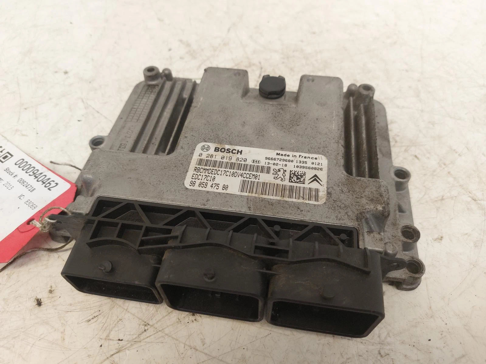 Peugeot 208 1.4L Dv4C (8Hr) ECU Engine Control Unit Kit Parts 