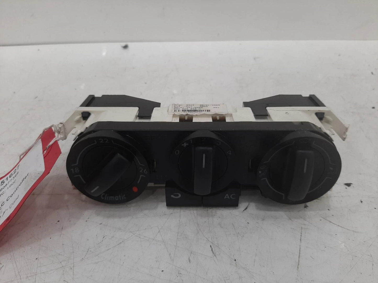 Volkswagen Polo Heater Control Switch 