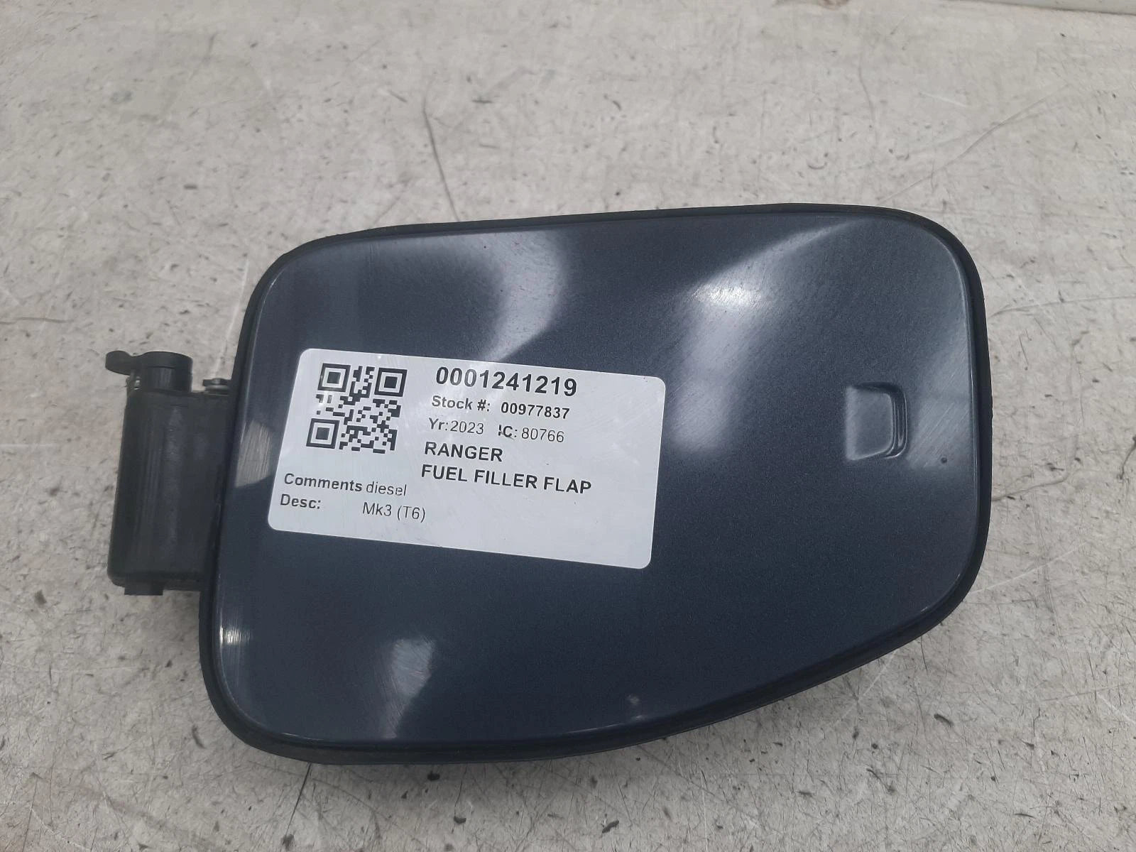 Ranger Ford Ranger Mk3 (T6) Grey Fuel Filler Flap & Cap 