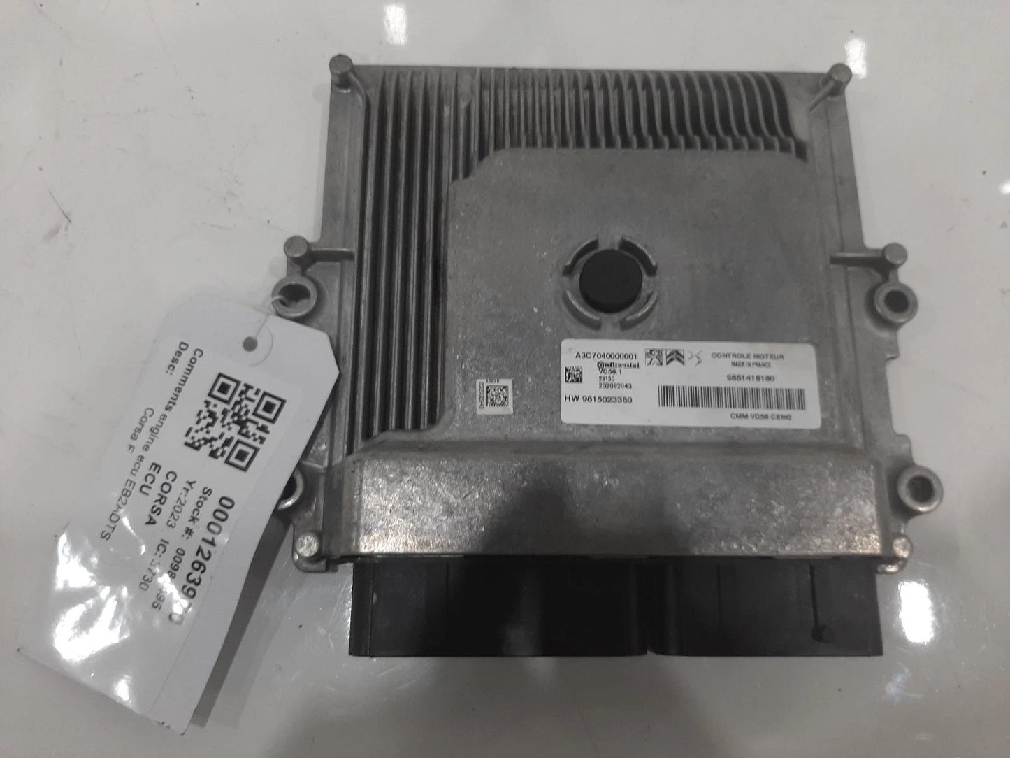 Opel Corsa F 1.2L Eb2Adts ECU Engine Control Unit 