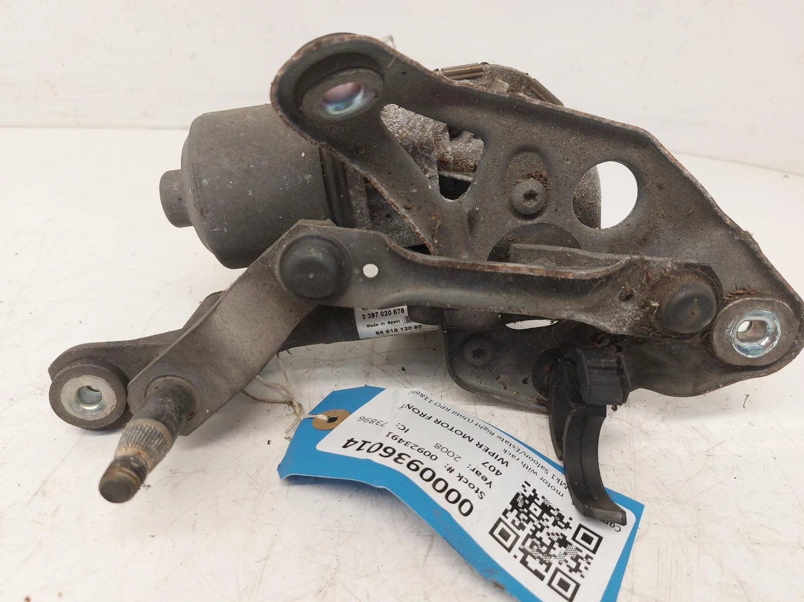 Peugeot 407 Mk1 Bosch Front Wiper Motor With Rack 