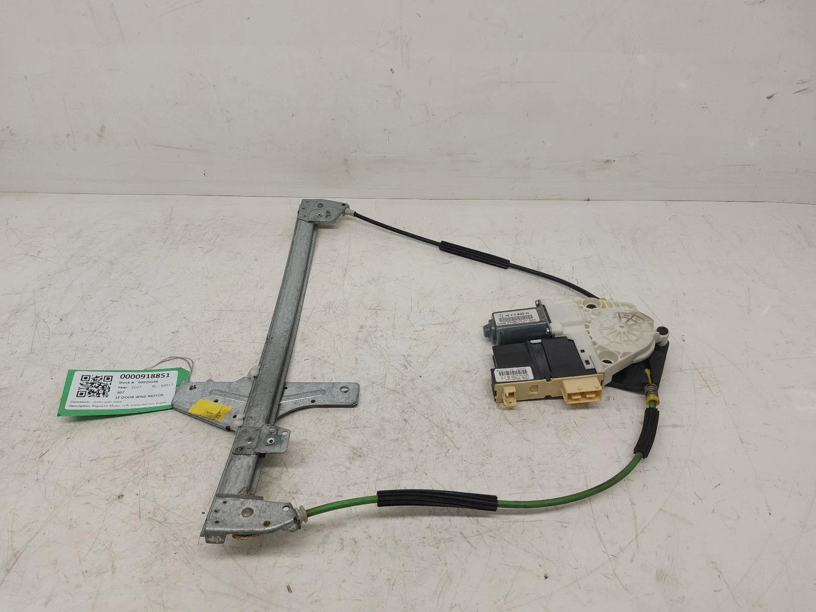 Peugeot 307 Window Regulator Front Passengers Side 