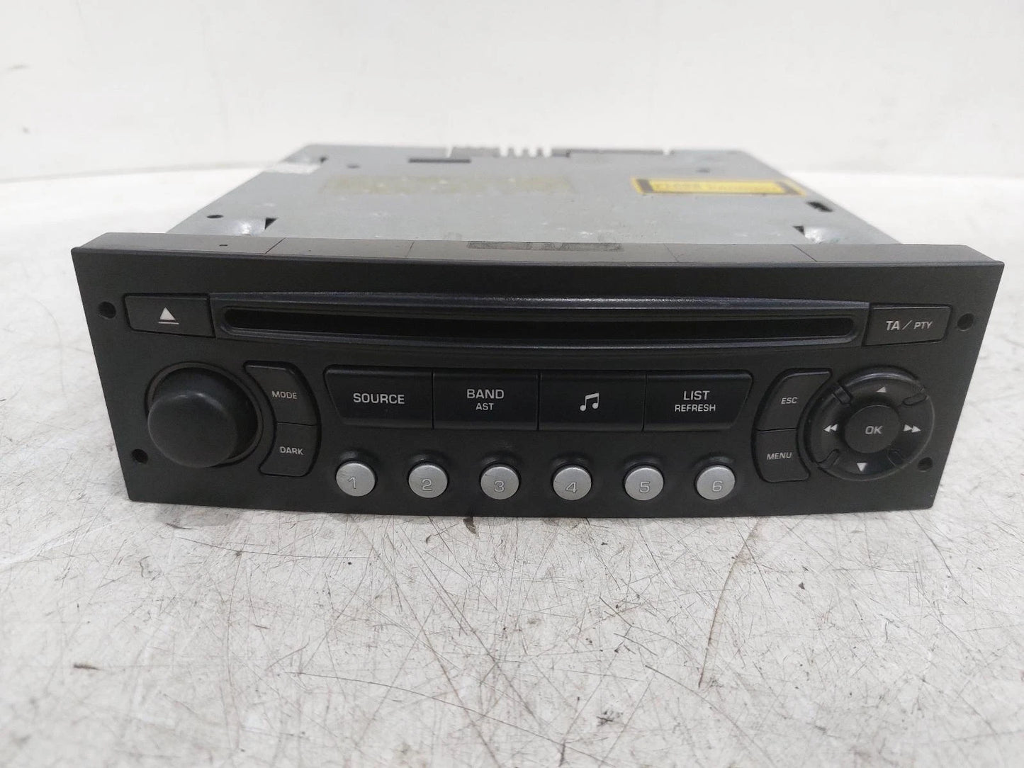 Peugeot 307 Mk1 OEM Radio/CD/Stereo Head Unit No Code Available 