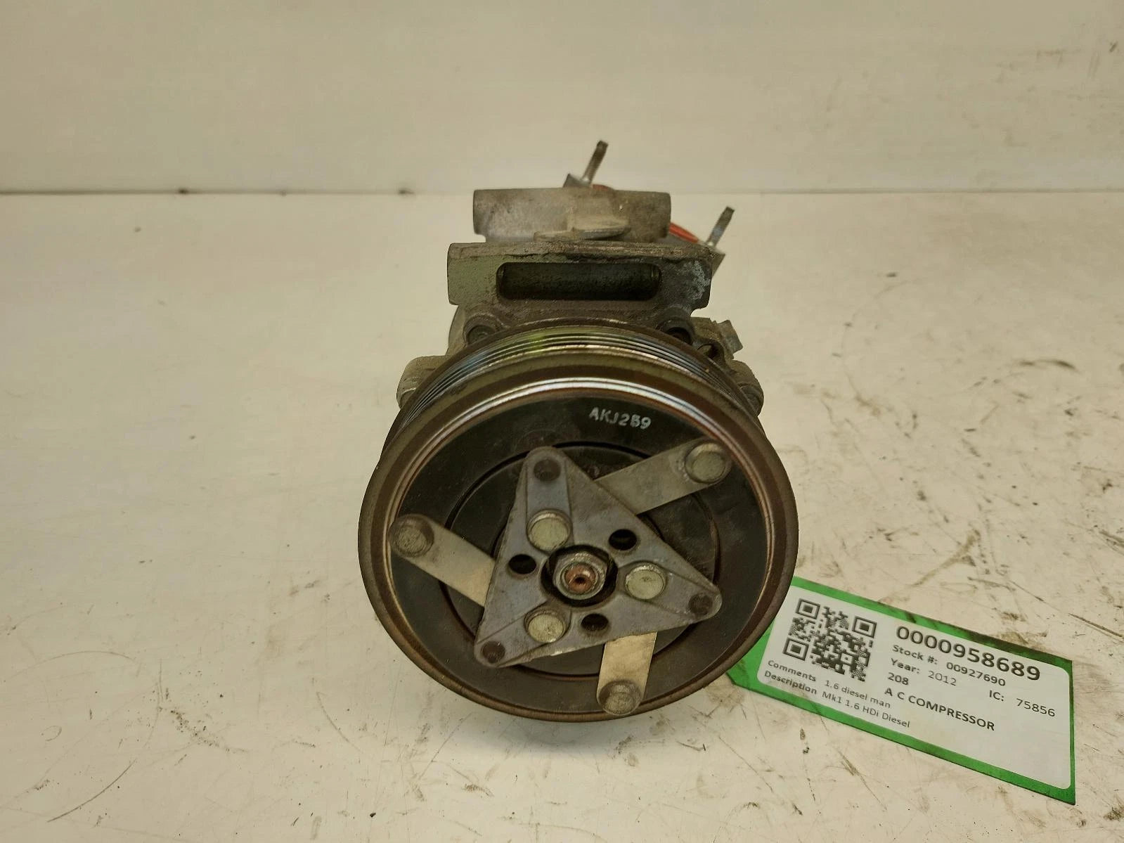 Peugeot 208 Mk1 AIR CON A/C COMPRESSOR PUMP 