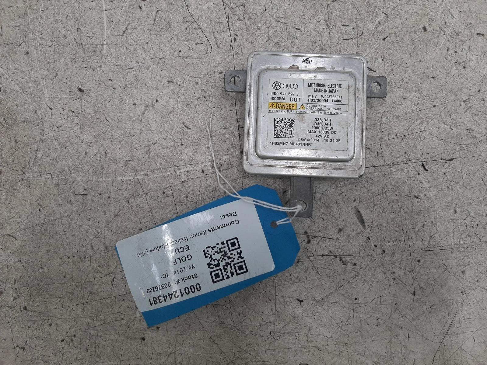 Volkswagen Golf Mk7 5G N/S Passengers Left Front Headlight Headlamp Ballast 