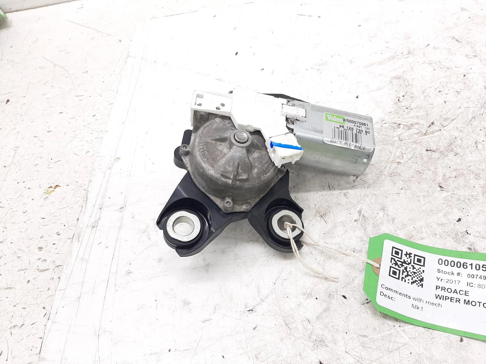 Toyota Proace Valeo Rear Wiper Motor 9812673080 