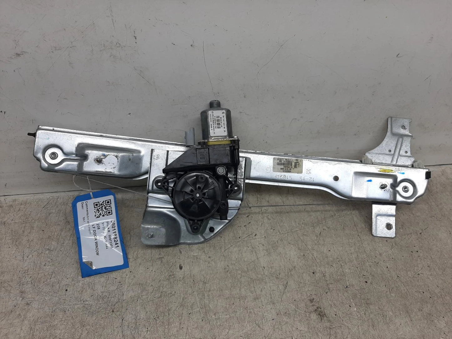 Peugeot 208 Window Regulator Front Passengers Side 