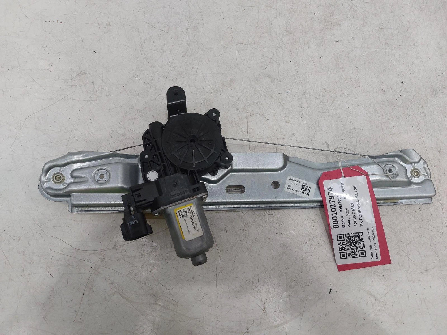Ford Focus C Max Window Regulator Rear Drivers Side 