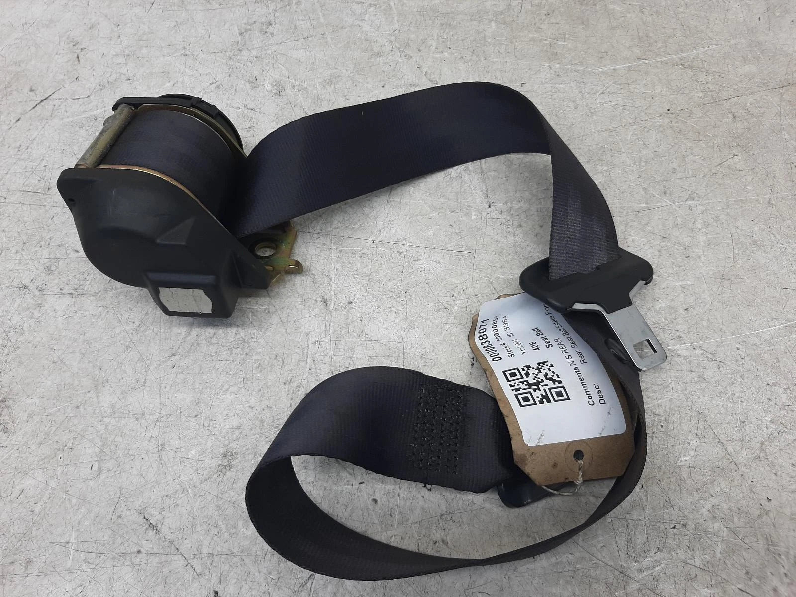 Peugeot 406 Outer Rear Left Passengers Seat Belt 