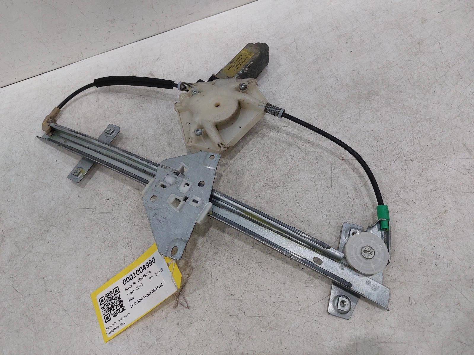 Volvo S40 Window Regulator Front Passengers Side 